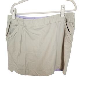 Columbia Skirt Nylon Skirt Women L Beige Fishing Skirt Mini Skirt Athletic Skirt